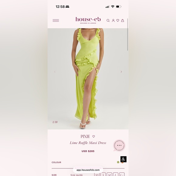 house of cb green ruffle dress House of CB